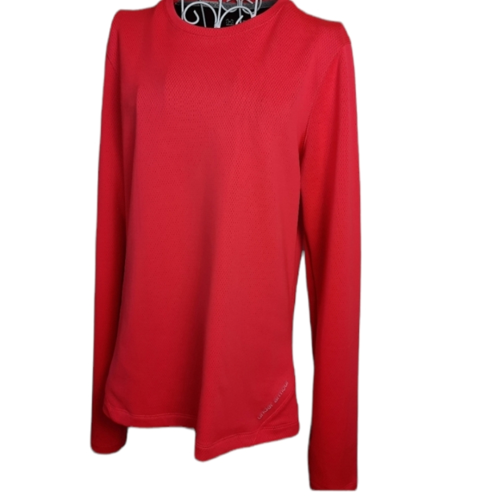 Under Armour ColdGear LS Bonded Mesh Activewear Top SZ XL